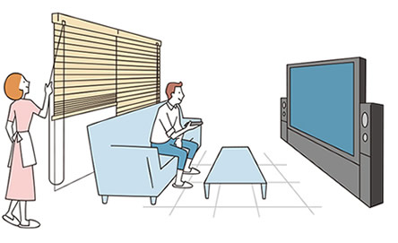 【大きな窓に】 住宅 -リビング・ダイニング-など