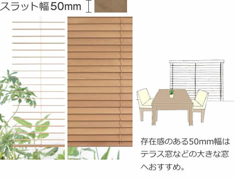50mm幅スラット イラスト